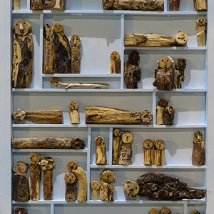 Graeme Sobels, Collage, carved from driftwood.