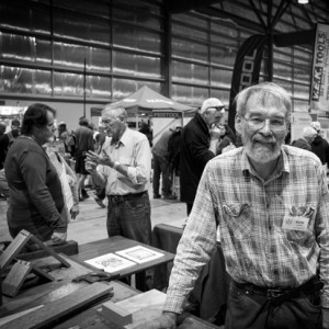 Bob Crosbie, President of The Traditional Tools Group and demonstrated dovetailing, using spokeshaves and more.