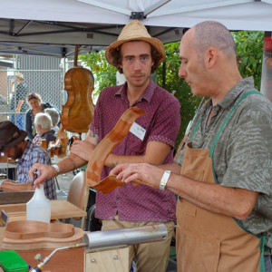 Luthiers Pete Murphy and Benedict Stewart