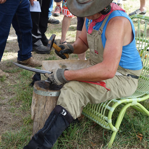 Anvil work at the Lost Trades Fair