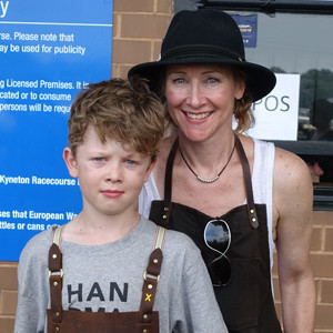 Lisa Rundell, Lost Trades Fair organiser with son Tom