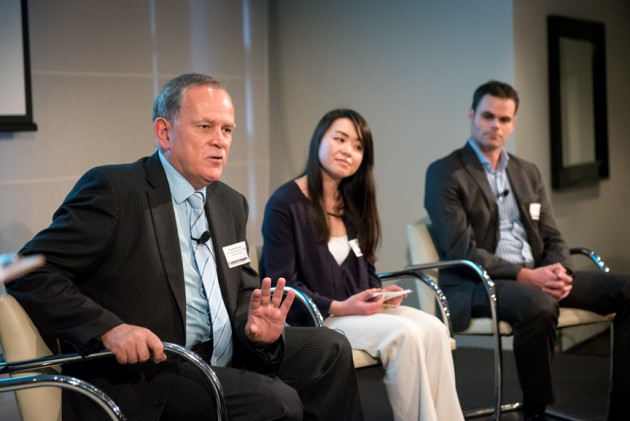 Russell Mullane, Sussan Group; Yoshie Obara, Jurlique; Gary Combes, O-I