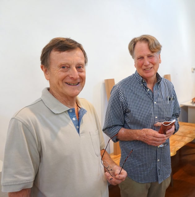 David Mac Laren, Bungendore Wood Works Gallery with Dr Keith Houston. Photo: Grace Cochrane