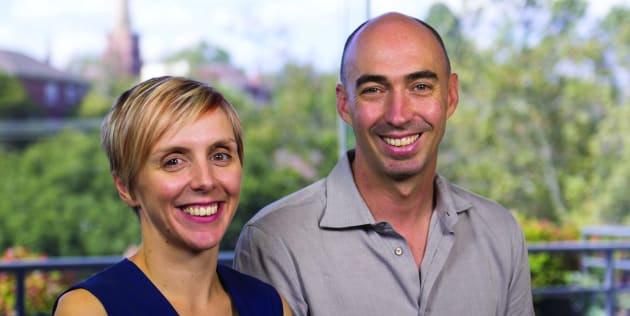 Elise Gillespie and husband David Christie.