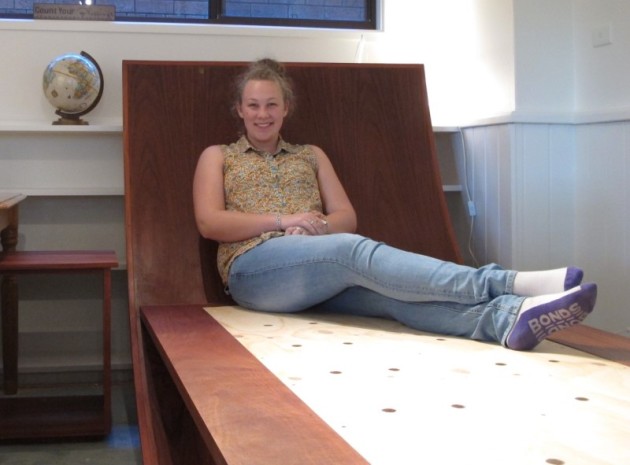 Rocking Bed and Bedside Table