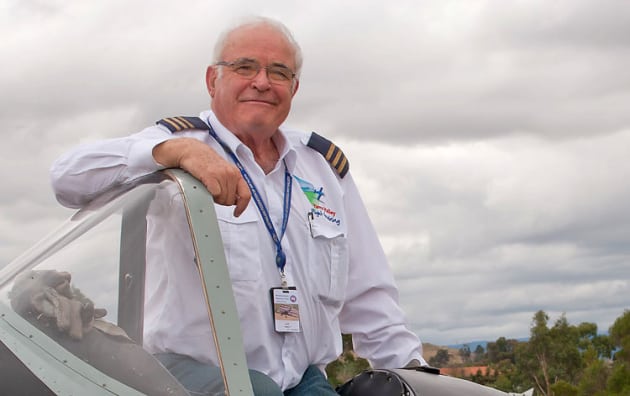 Dick Gower, winner of the 2017 Col Pay Award for a Lifetime of Service to General Aviation.