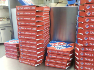PFCs, which are believed to be found in some pizza boxes, have been linked to cancer and birth defects.