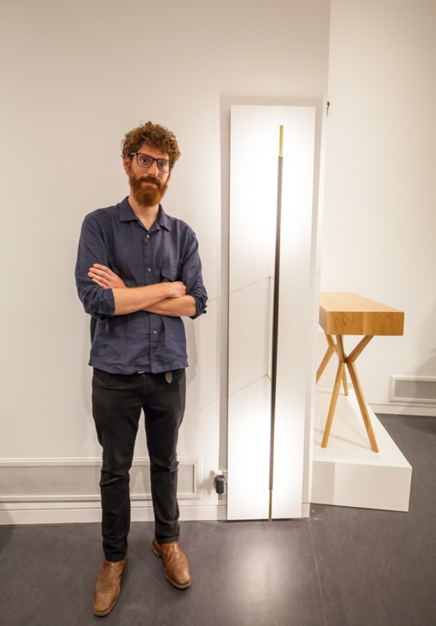 Adam Markowitz with his Assegai Sconce, highly commended