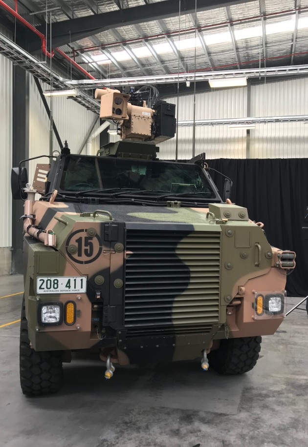 Bushmaster with RWS at EOS Canberra facility opening 30.1.2018

Credit: ADM Katherine Ziesing