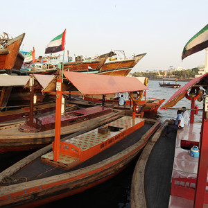 Ferries and cargo boats crowd the dockside in Dubai Creek. Photo essays need a combination of general images, as well as detail shots, so look out for both options.