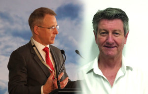 Minister Paul Fletcher MP (left) and AOPA President Marc De Stoop (right) met in Canberra last Friday.