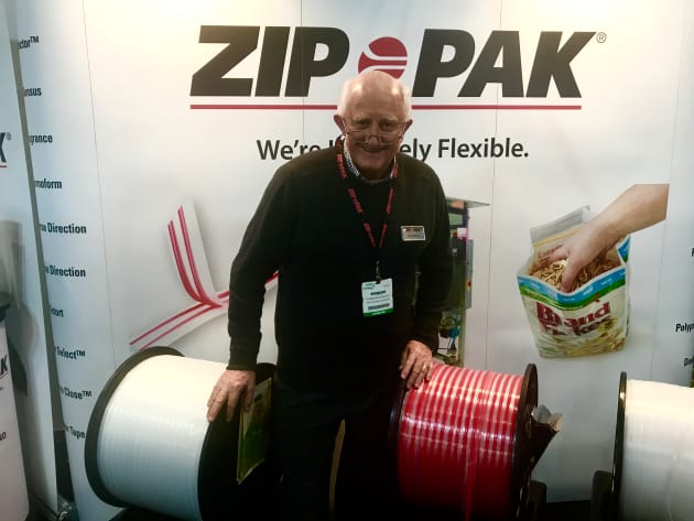 Glenn Woodworth, from Zip-Pak Australia/ New Zealand, at Foodpro 2017.