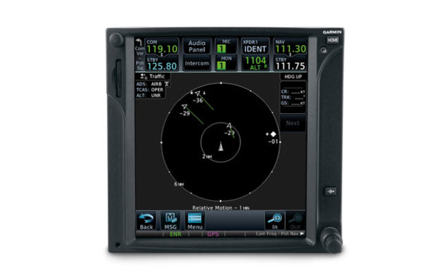 Garmin's GTN 750 navigator with ADS-B display. (Garmin)