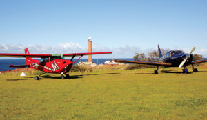 A study of Gabo Island has seen Parks Victoria ban piston-engine aeroplanes from the small airstrip there. (Merimbula Air Services).