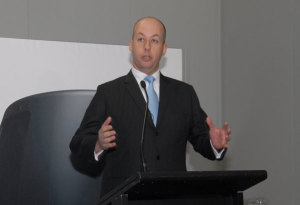 Victorian Minister for the Aviation Industry Gordon Rich-Phillips. (Steve Hitchen)
