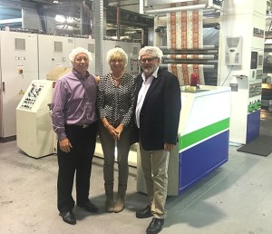 From left: Greg Chapman, MD of Gravure Packaging with Dianne Anderson and Ray Cranfield of Australian Packaging.