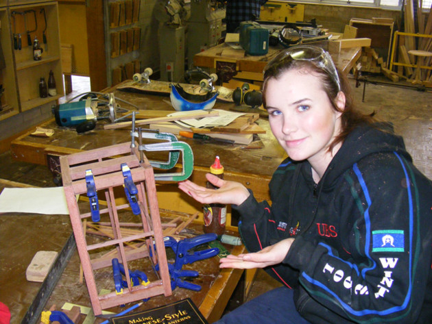 Hannah Jones, student at Kiama High School, NSW in 2011