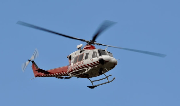 Victorian air ambulance Helimed One, a Bell 412. (Steve Hitchen)