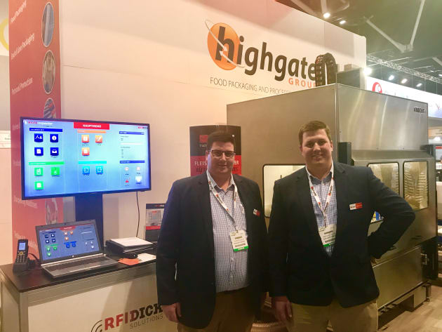 Alister and Brendan Joyce on the Highgate stand at Foodpro 2017.