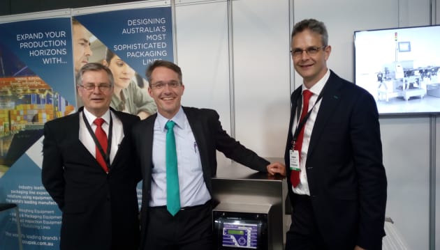 The Accupak and Accuweigh team was on hand to demonstrate a range of inspection equipment such as the OCS Checkweigher and X-ray machine, as well as the Fortress Technology metal detector. Sales engineer Marc Wingelaar (right) is pictured here.