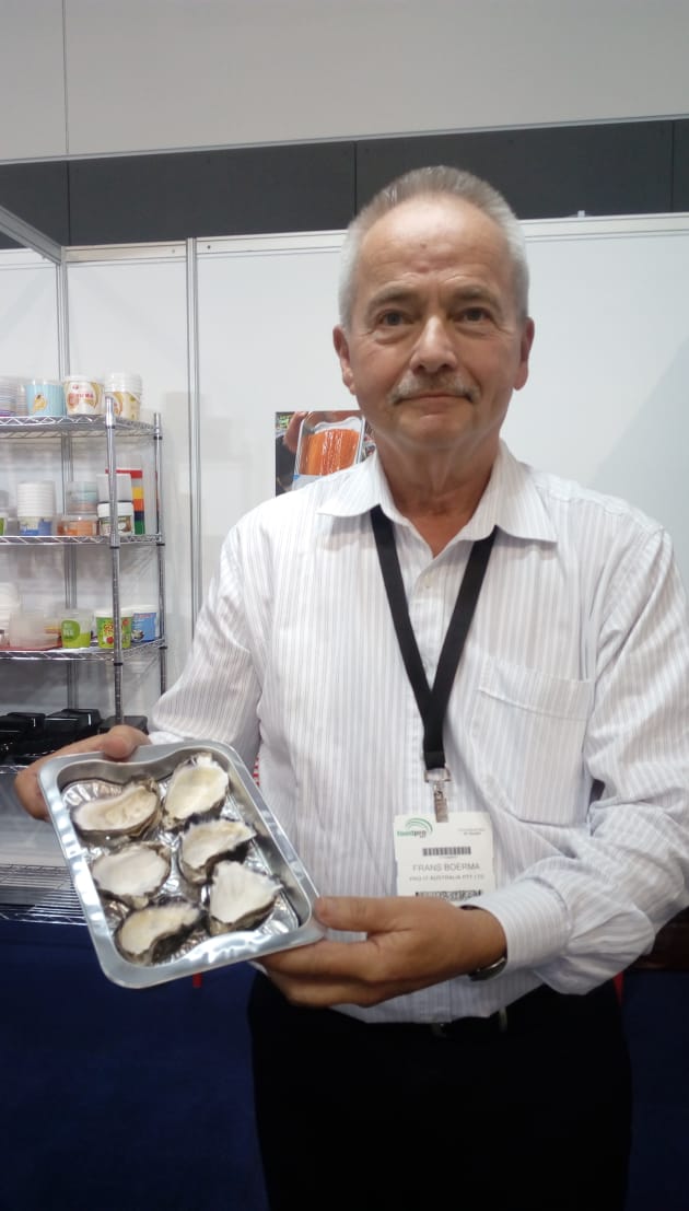Five years ago, Paq-It's Frans Boerma had an idea for oyster trays that he felt would provide a solution no one else was offering. The trays can be frozen, and placed directly under a grill, with no wastage.