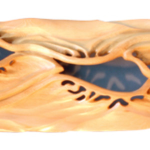 Erosion Wallpiece in Huon pine by Neil Scobie, 700 x 150mm wide.