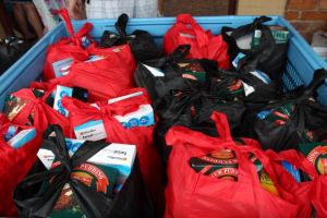 The AIP has packed 3200 hampers to the value of close to $400,000 for people in need over the last five years.