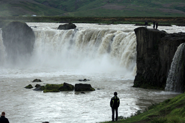 A waterfall with power