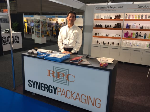 Meng Chong, managing director of Synergy Packaging Australia, now part of the RPC Group, at Auspack 2017.
