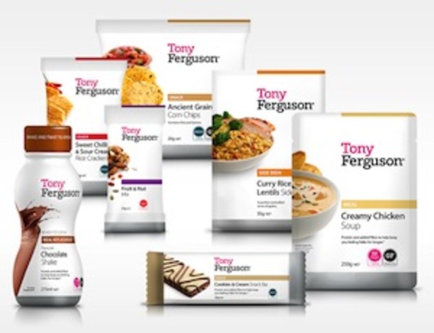 Tony Ferguson impulse range for on shelf display.
