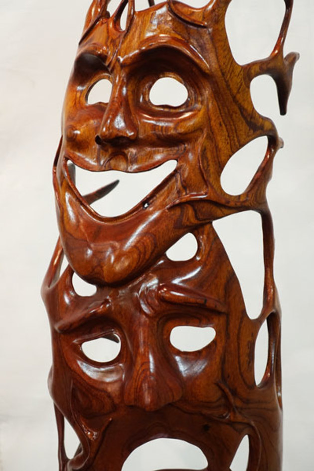 Jack Wilms, The Tree of Life. &lsquo;This piece was created to &ldquo;go against the grain&rdquo; of how the tree of life is normally depicted. It shows you some of the emotions we experience with life's drama, with all the ups and downs through which we go.&rsquo;