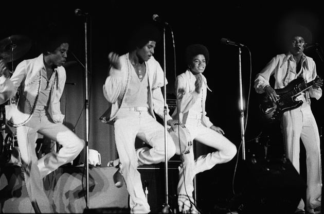 The Jackson 5 brothers. Hordern Pavilion, Sydney, 1975. &copy; Philip Morris.