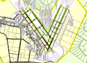Jandakot's proposed new layout showing the new 12L/30R and extension to the existing 12/30. (Jandakot Airport Holdings)