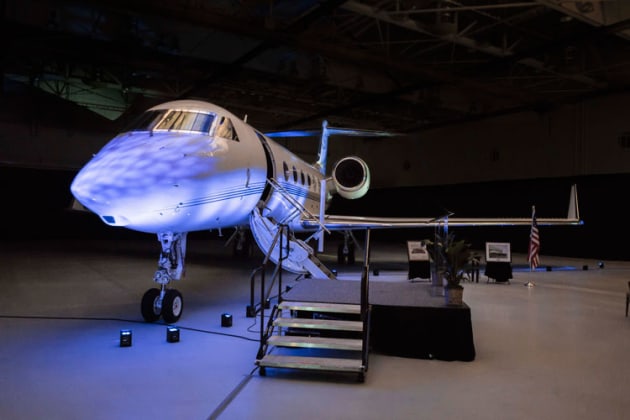 Gulfstream's last G450 ready for delivery to the customer. (Gulfstream)