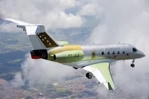 The first flight of the Legacy 450 fly-by-wire jet. (Embraer)