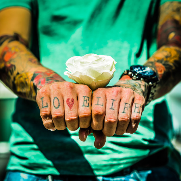 Love Life
&ldquo;Love, Respect, Happiness for all&rdquo;
Believe in coincidences? I bumped into Jordon on three separate occasions in LA over three weeks, in three completely different locations! His tattoo says it all. This picture was taken in Santa Monica.