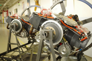 Lycoming Integrated Electronic Engines (iE2) waiting for delivery to Tecnam. (Textron Lycoming.)