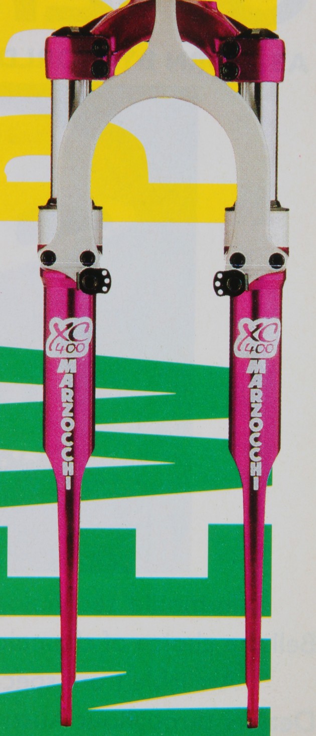 Marzocchi hit the Australian market in 1992 and for 1993 they released their XC400 air/oil model in anodised purple, making it a hot ticket item.