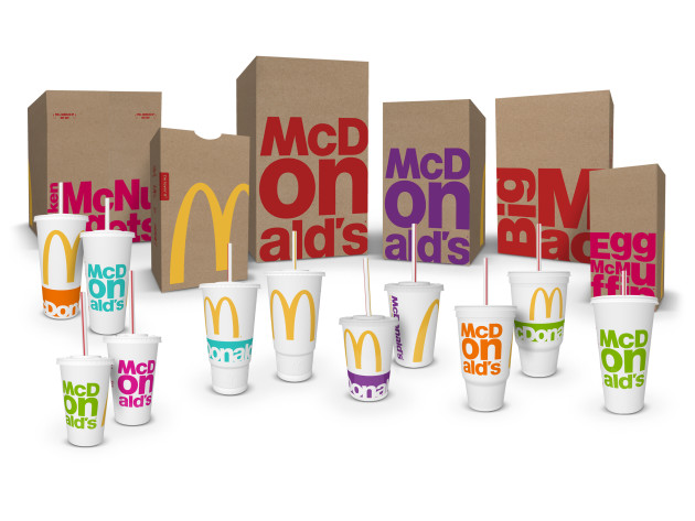 This year, the fast food chain introduced new takeaway bags made entirely from recycled material.