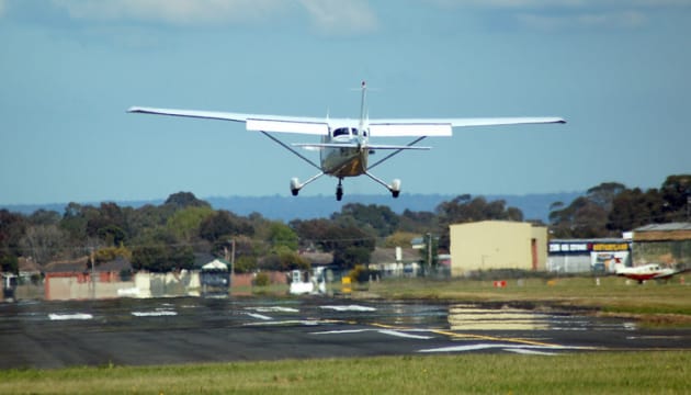 Moorabbin Airport was originally located in a market garden area, but is now in the midst of dense industrial and residential development. (Steve Hitchen)