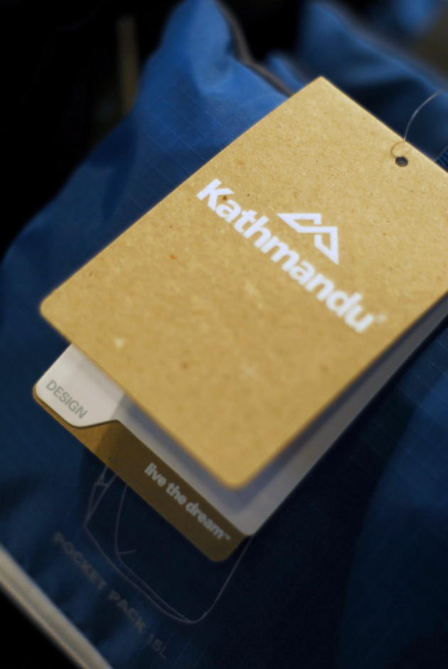 Kathmandu replaced the hazardous metallic inks found on its swing tags.