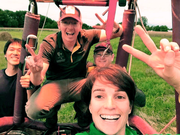 Nicola Scaife and her team have clinched the 2016 World Ballooning Championship. (Australian Ballooning Federation)