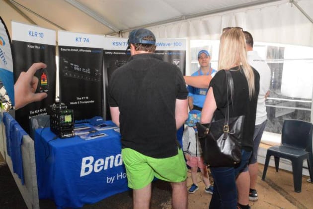 There was plenty of interest in the new BendixKing KSN770 navigator during OzKosh 2016. (Steve Hitchen)