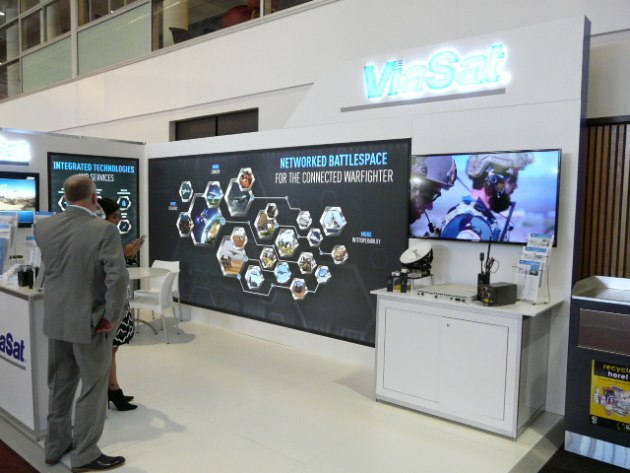 ViaSAT at MilCIS 2017. Credit: ADM Patrick Durrant