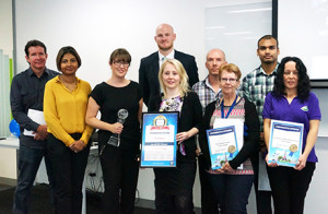Some of the Pact team in last year&rsquo;s Global Corporate Challenge.