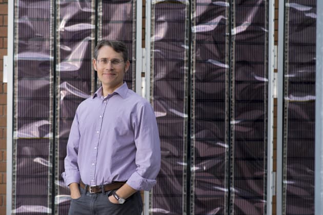 Prof Paul Dastoor, University of Newcastle, pioneer of printed solar technology in Australia.