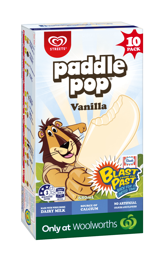 The re-released Vanilla Paddle Pop.