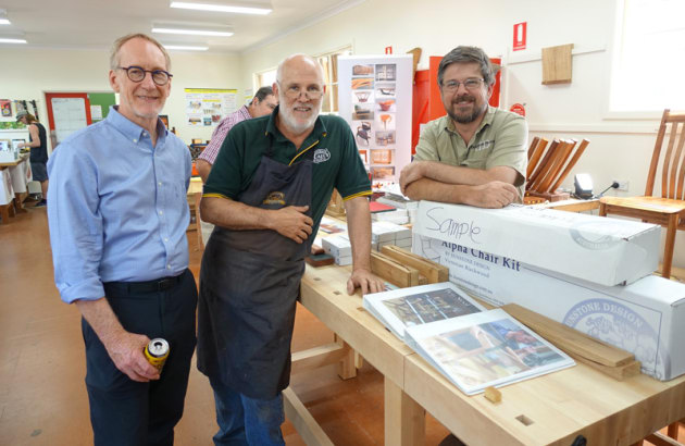 Peter Young, Brisbane studio furniture maker with Evan Dunstone, Dunstone Design.