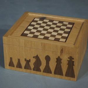 Chess Board and Pieces (not shown) by Peter Harris.