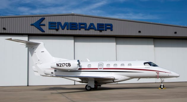 Embraer's Phenom 300 executive jet. (Embraer)